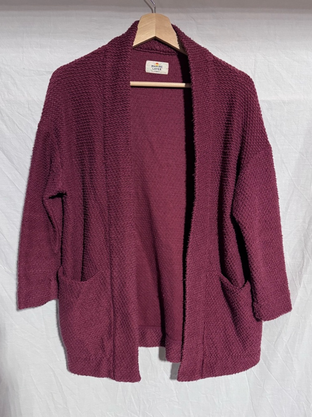 Marine Layer Birdseye open cardigan Size X-Small